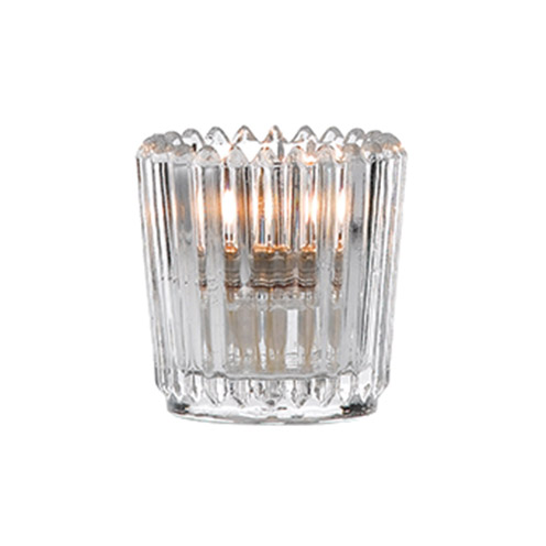 Ribbed Votive Clear - 17-29-130 (Pack of 24)