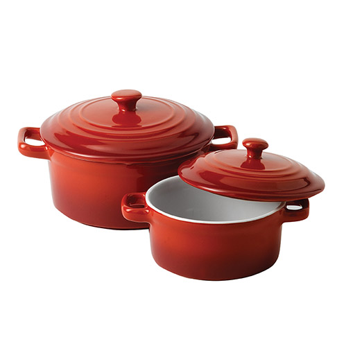 Casserole with Lid Red - 35-55-747