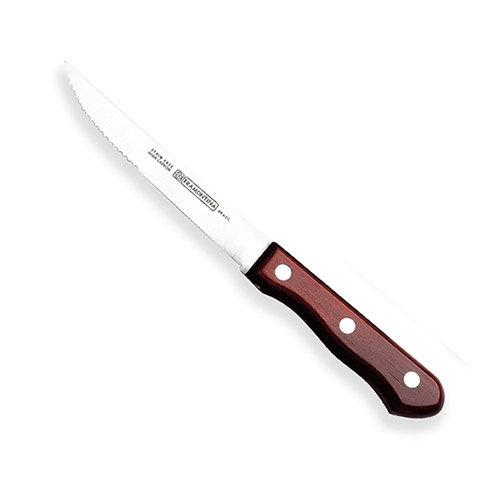 Polywood Steak Knife (Red) Full Tang - 40-30-041 (Pack of 12)