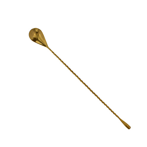 Twisted Gold Plated Bar Spoon - 45-34-111