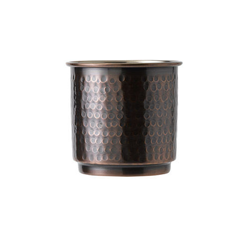 Antique Copper Hammered Tumbler with Nickel Lining - 46-18-309