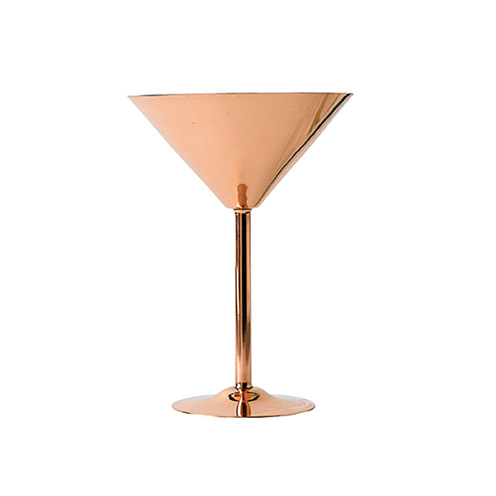 Copper Martini Glass with Nickel Lining - 46-28-273