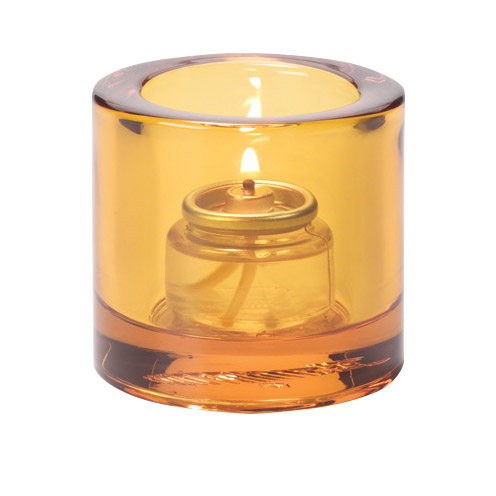 Thick Round Votive Amber - 61-29-741 (Pack of 12)