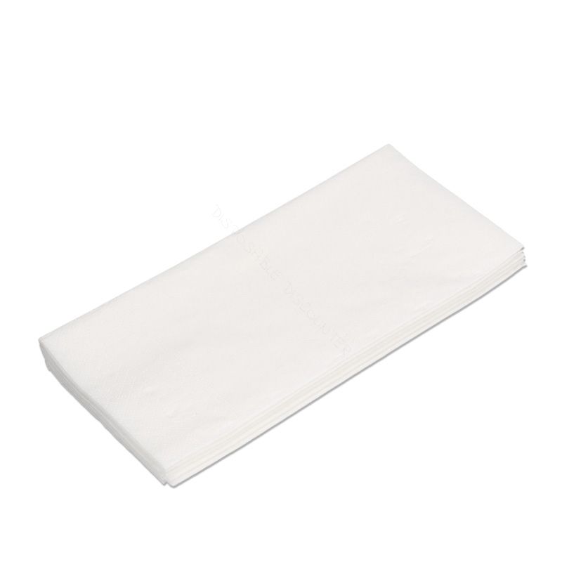 40cm 3ply Napkins White 8 Fold- DIS-NAP-40/3-W8