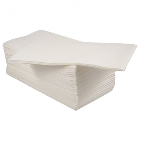 Airlaid napkins 40cm white 8 fold - DIS-NAP-TAB-W8