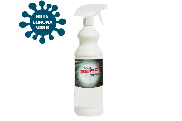 Project Zero Hard Surface Disinfectant / Sanitiser Cleaner 1 Litre Spray - CL-SPRAY-PZ1