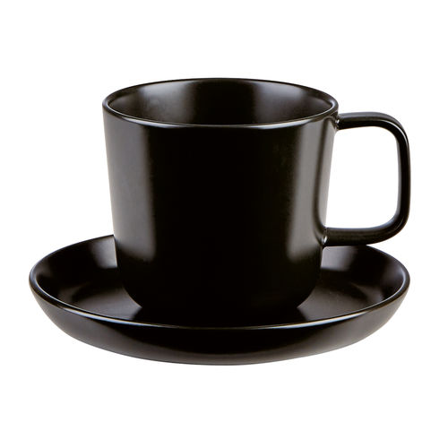 Nordika Black Saucer 15cm - 110015B (Pack of 12)