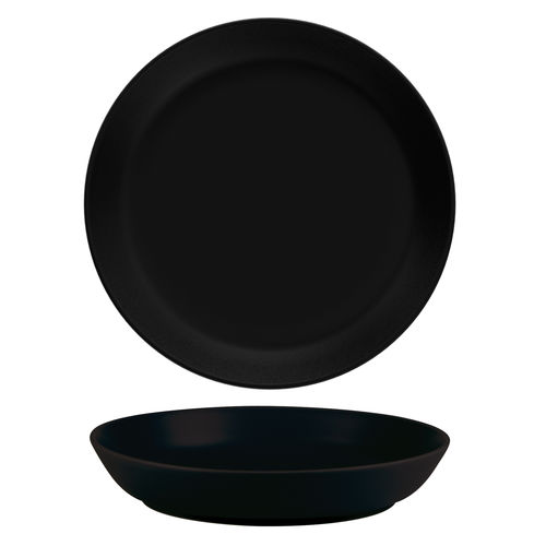 Nordika Black Deep Plate 24cm - 110024B (Pack of 12)
