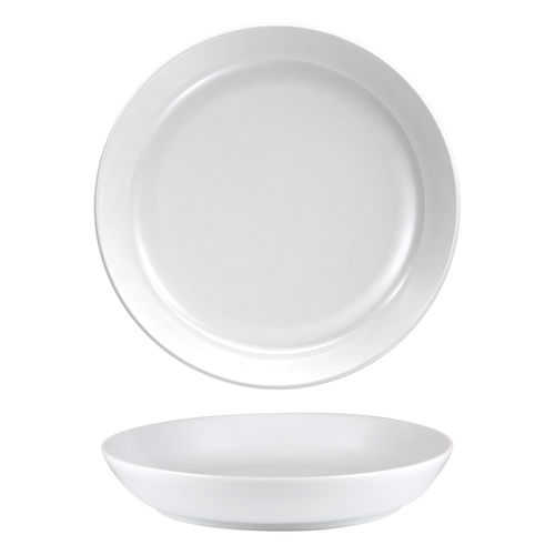 Nordika White Deep Plate 24cm - 110024W (Pack of 12)