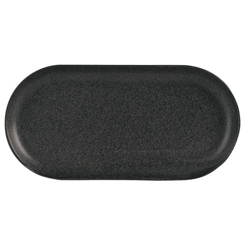 Graphite Narrow Oval Plate 32x20cm/12.5x8