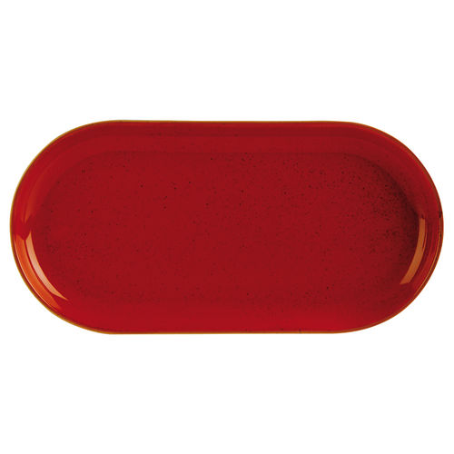 Magma Narrow Oval Plate 32x20cm/12.5x8