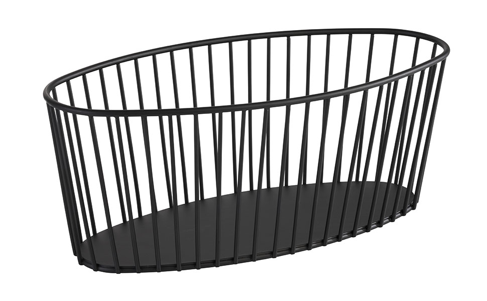 Urban Black Metal Basket - 30413 (Pack of 1)