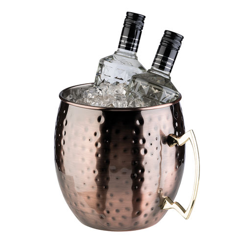 Antique Hammered Copper look Moscow Mule Bottle Cooler - 93330 (Pack of 1)