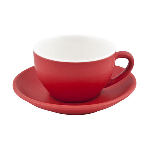 Intorno Large Cappuccino Cup Rosso 28cl / 9  3/4oz - 978452 (Pack of 6)