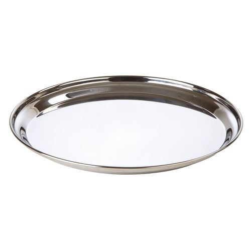 Stainless Steel Round Flat Tray 30cm - CB1000 (Pack of 1)