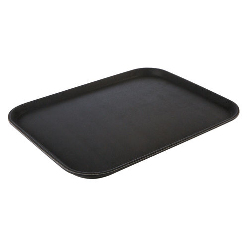 Black Rectangular Non-Slip Tray 35.5 x 45.5cm - CB1004 (Pack of 1)