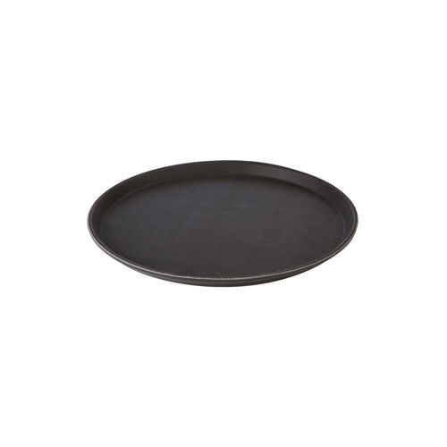 Black Round Non-Slip Tray 27.5cm - CB1005 (Pack of 1)