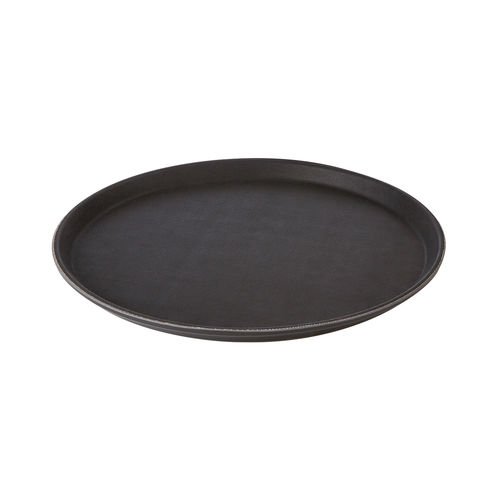 Black Round Non-Slip Tray 35.5cm - CB1006 (Pack of 1)