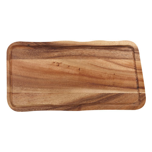 Rectangular Board with Groove Acacia 20x35x2cm - CB2001 (Pack of 1)