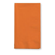40cm 2ply 8 Fold Orange Napkins - DIS-NAP-40/2-O8