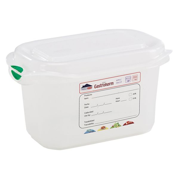 GN Storage Container 1/9 100mm Deep 1L - 12350 (Pack of 12)