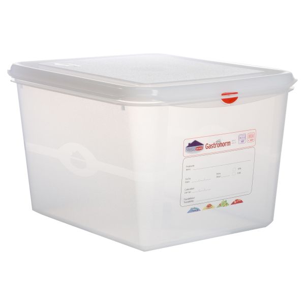 GN Storage Container 1/2 200mm Deep 12.5L - 12490 (Pack of 6)