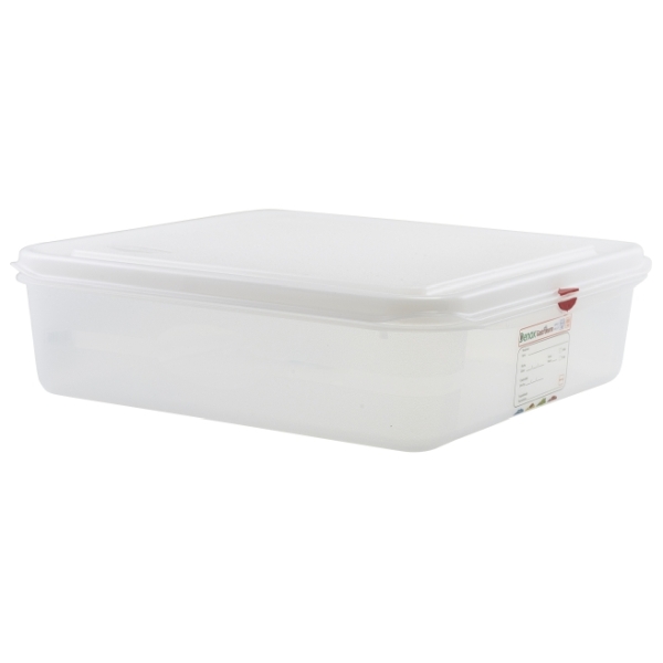 GN Storage Container 2/3 100mm Deep 9L - 12500 (Pack of 6)