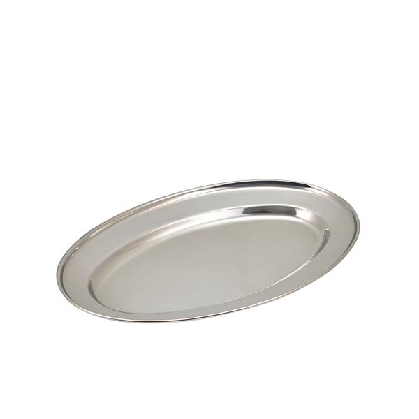 GenWare Stainless Steel Oval Flat 35cm/ 14 - 1464