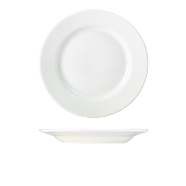 Genware Porcelain Classic Winged Plate 27cm/10.75