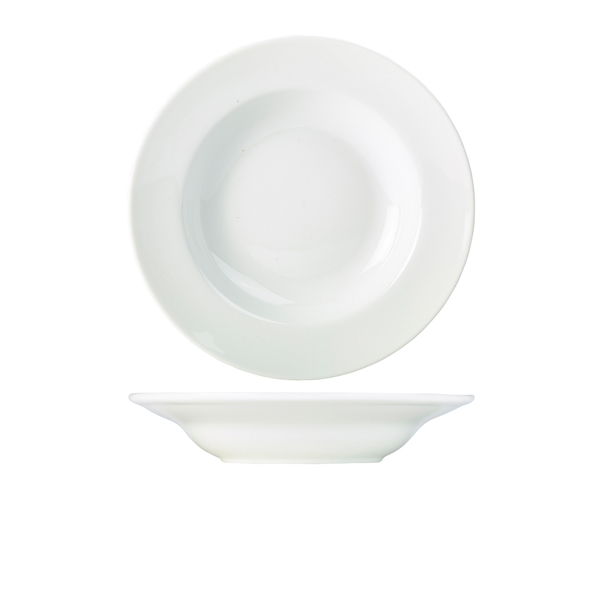 Genware Porcelain Soup Plate/Pasta Dish 27cm/10.75