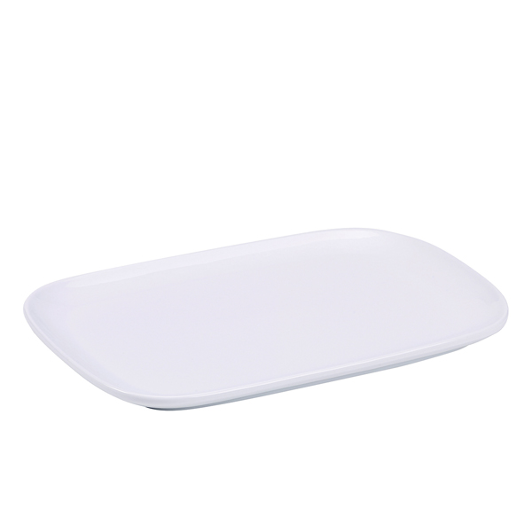 Genware Porcelain Ellipse Rectangular Plate 28 x 19.8cm/11 x 7.75