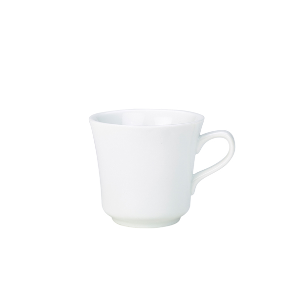 Genware Porcelain Tea Cup 23cl/8oz - 320720 (Pack of 6)