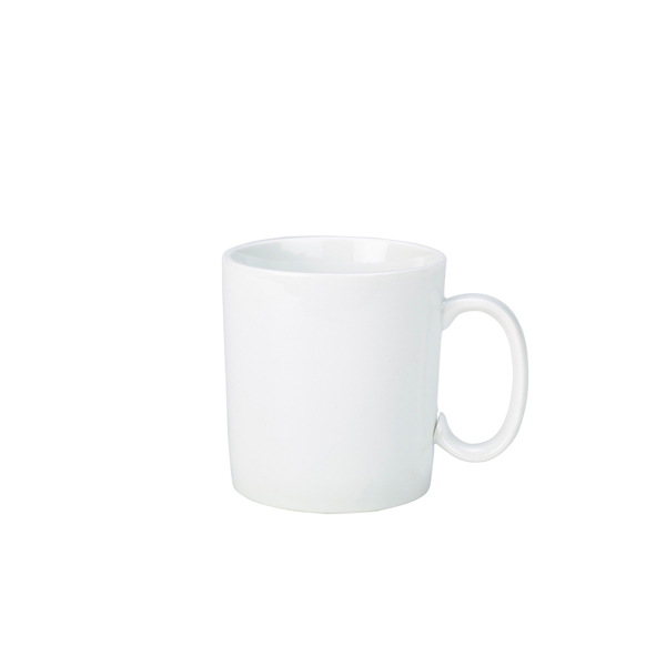 Genware Porcelain Straight Sided Mug 28cl/10oz - 322128 (Pack of 6)