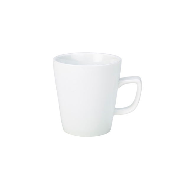 Genware Porcelain Compact Latte Mug 28.4cl/10oz - 322131 (Pack of 6)