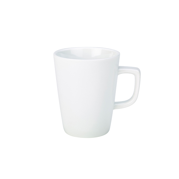 Genware Porcelain Latte Mug 40cl/14oz - 322141 (Pack of 6)