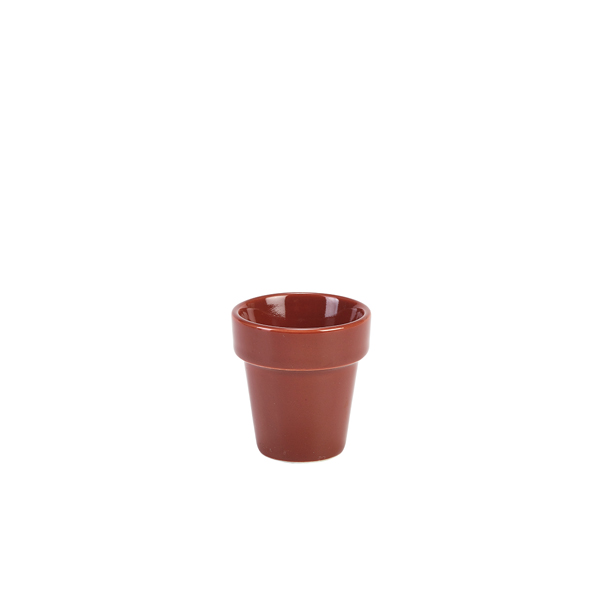Genware Porcelain Plant Pot 5.5 x 5.8cm /2.1 x 2.25