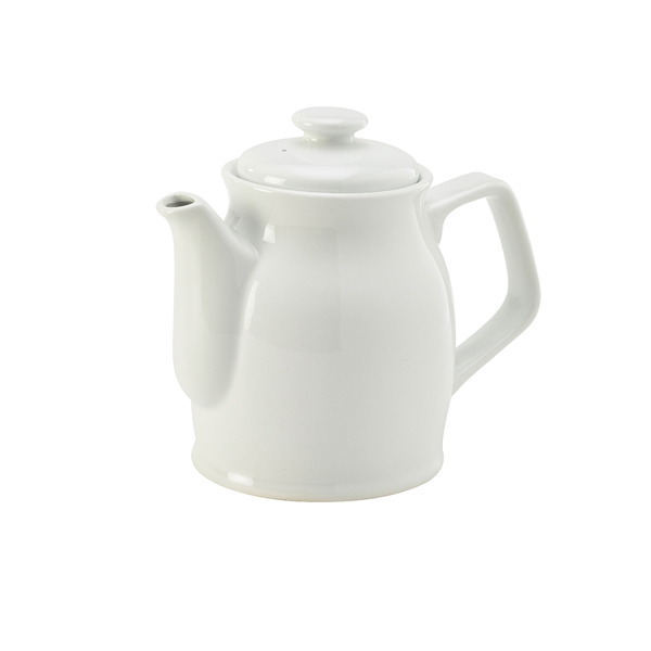 Genware Porcelain Teapot 85cl/30oz - 392185 (Pack of 6)