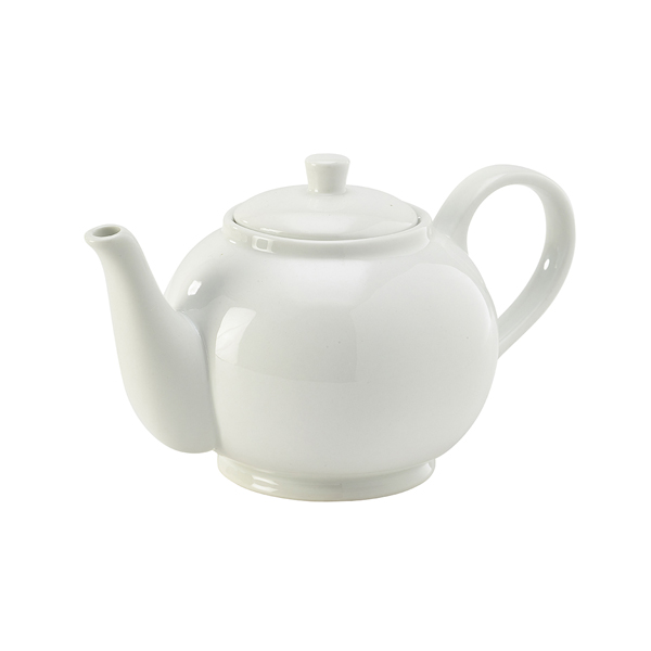 Genware Porcelain Teapot 85cl/30oz - 393985 (Pack of 6)