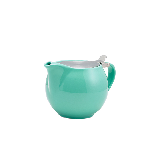 GenWare Porcelain Green Teapot with St/St Lid & Infuser 50cl/17.6oz - 395950GR (Pack of 6)