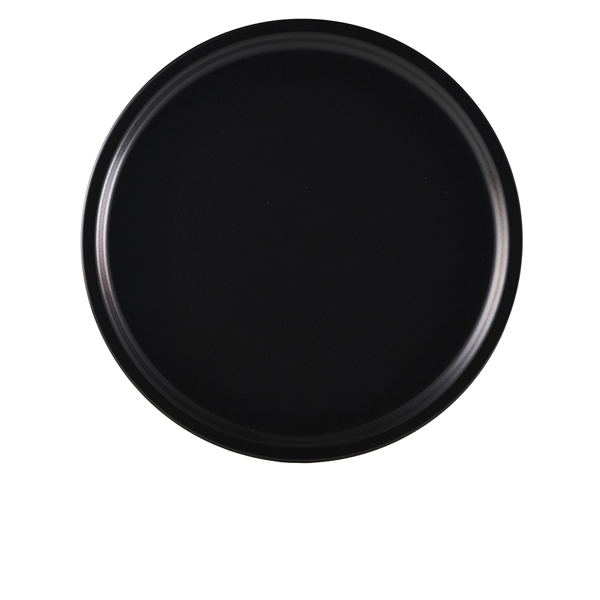 Luna Stoneware Black Pizza Plate 33cm/13