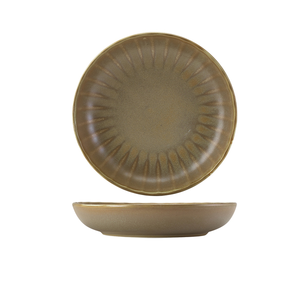 Terra Porcelain Matt Grey Scalloped Coupe Bowl 22.8cm - CB-SMG23 (Pack of 6)