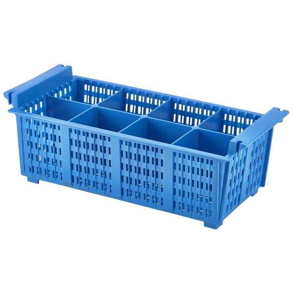 8 Compart Cutlery Basket (Blue)430X210X155mm - CB8