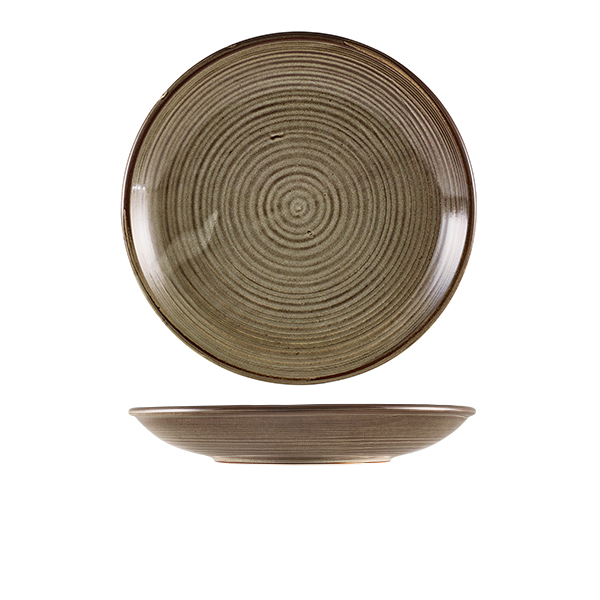 Terra Porcelain Grey Deep Coupe Plate 25cm - DC-PG25 (Pack of 6)