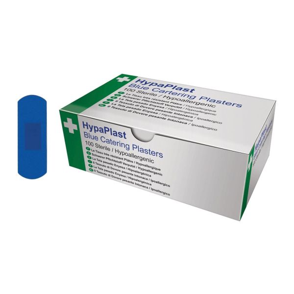 Blue Detectable Plasters 2.5 x 7cm Box 100 - FAPL