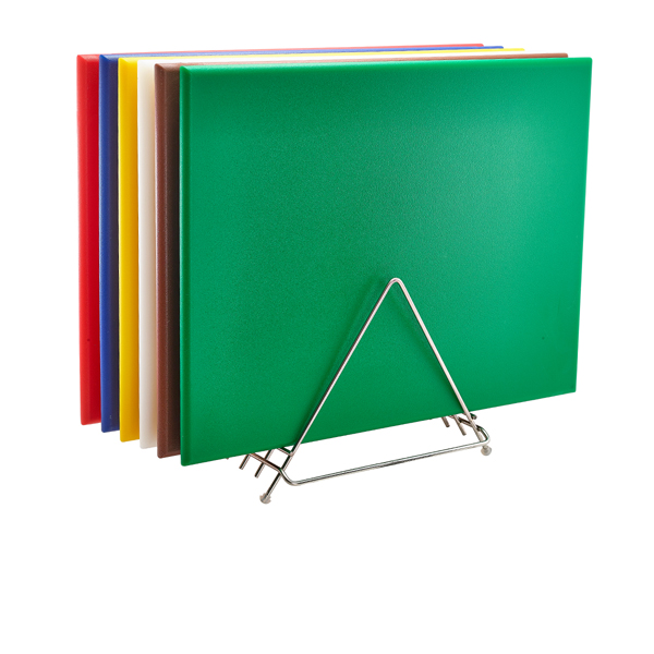 High Density Chopping Board And Rack Set 24 x 18 x 0.75