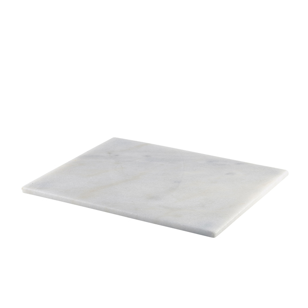 White Marble Platter 32x26cm GN 1/2 - MBL-3226W
