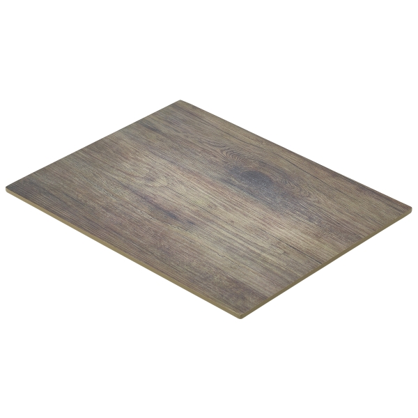 Wood Effect Melamine Platter GN 1/2 - MEL12-WD