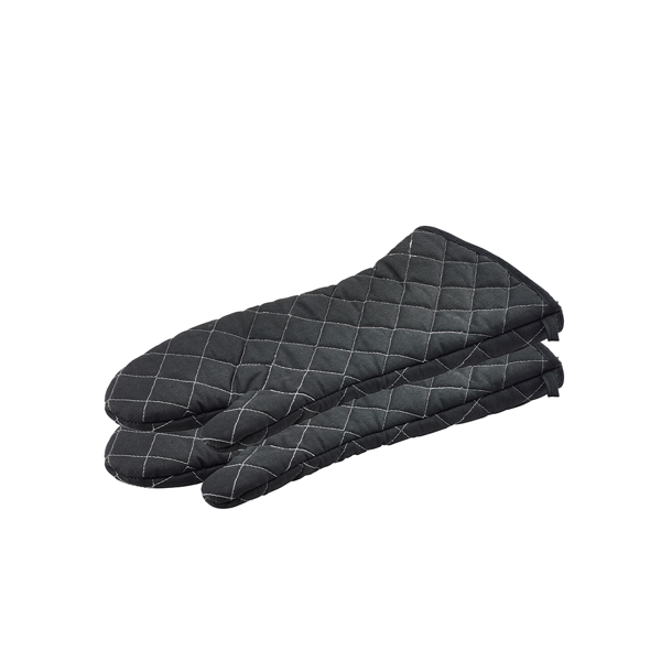 Flameguard Oven Mitt Black 17