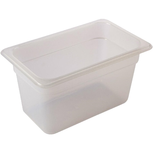 1/3 -Polypropylene GN Pan 150mm Clear - PP13-150 (Pack of 6)