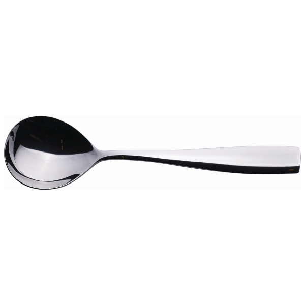 Genware Square Soup Spoon 18/0 (Dozen) - SS-SQ